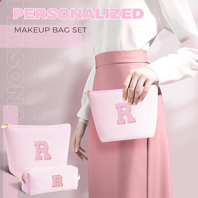 Btffitting Gifts for Teen Girls Women - Birthday Gifts for 10 11 12 13 14 15 16 17 18 Years Old Girl,Makeup Bag Cosmetic Bag,Teacher Gift Trendy Stuff Toiletry Bag - Pink,R