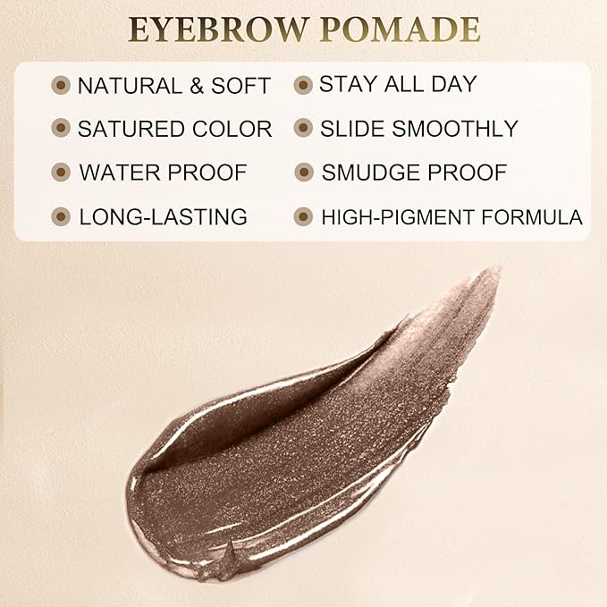 LAVONE Eyebrow Makeup Kit, Waterproof Brow Pencil, Pomade,Eyeliner-Brunette