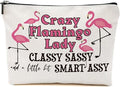 Flamingo Gifts for Women, Pink Flamingo Makeup Bag, Summer Cosmetic Bag