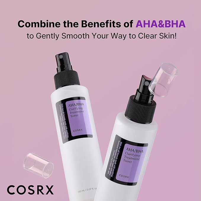 COSRX AHA/BHA Treatment Toner for Whiteheads & Clogged Pores, 5.07 fl.oz