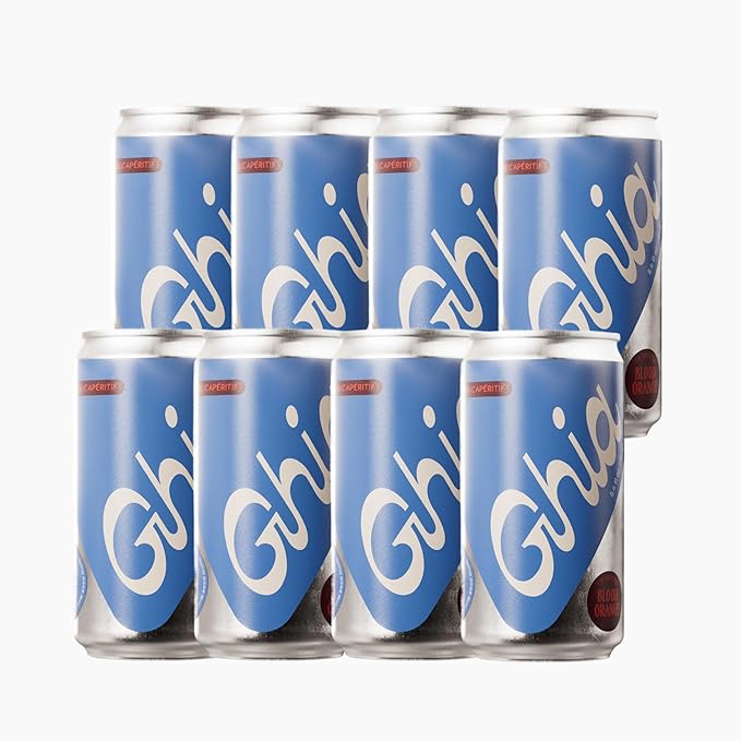 Ghia Non-Alcoholic Le Spritz Blood Orange 8-Pack, Canned Mocktail Mixer