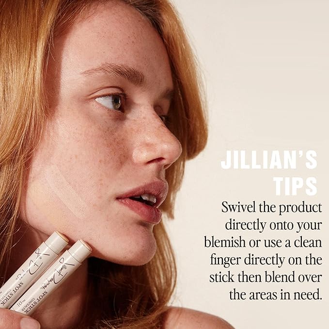Jillian Dempsey Spot Stick Matte Concealer, No. 01 Alabaster, Cool Pink