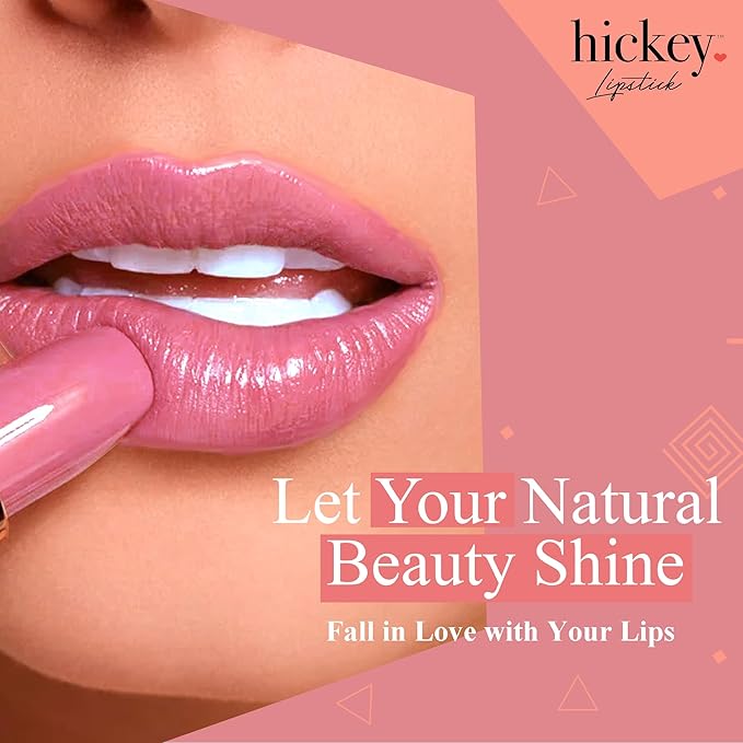 Hickey Lipstick Refill, Skinny Dip - Long Lasting Light Pink Lipstick - Hydrating Lip Color Infused with Nourishing Jojoba Oil for Women - Highly Pigmented, Vegan, Gluten-Free Formula
