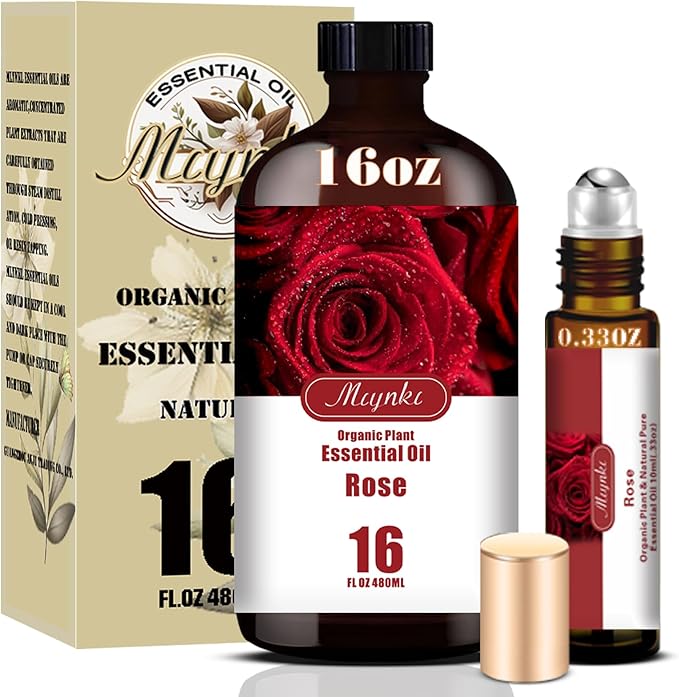MLYNKL Rose Essential Oil,Rose Oil for DIY Candles Home,16 fl oz