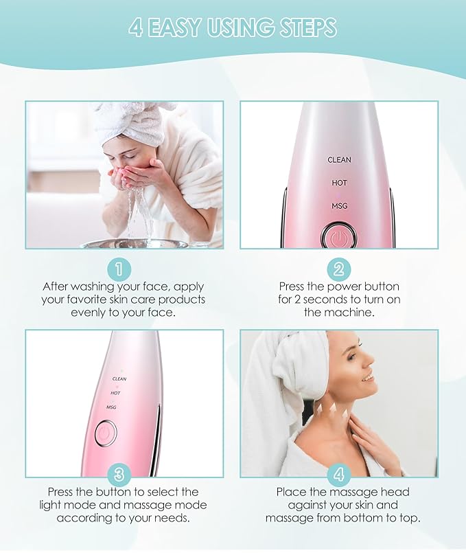 Jobazok Lymphatic Drainage Massager, Anti Cellulite Massage Tool, Gift for Women & Men, Gradient Pink