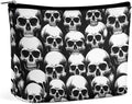 Meaudiwes Women's Makeup Case, Large Zipper Cosmetic Case, Toiletry Bag, Travel Cosmetic Toiletry Bag Cool Funny Goth Skulls
