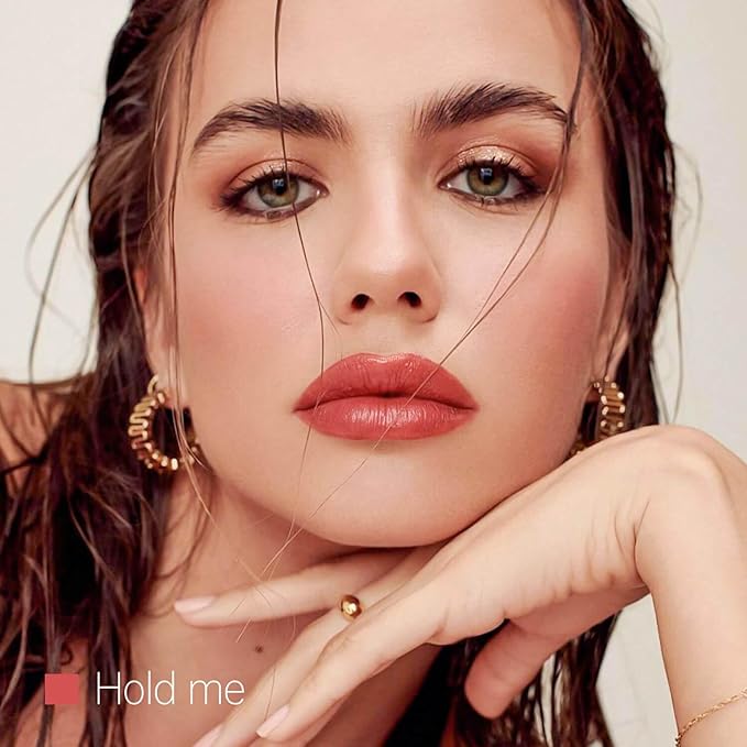 ilembane Hydrating Tinted Lipstick, Brick Red Glossy Lip Balm - Hold Me
