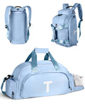 Vogewood Sweet Gifts for Girls, Initial Gym Bag with Shoe Compartment