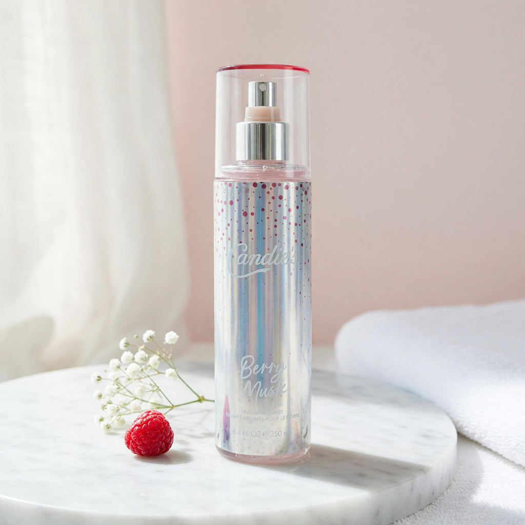 CANDIE'S Berry Musk Fragrance Mist - Sweet, Long-Lasting Perfume for Women, Luxurious All-Day Freshness, Ideal Body Cologne for Ladies, Feminine Scent, Lasts All Day, Must-Have Fragrance, 8.4 fl oz