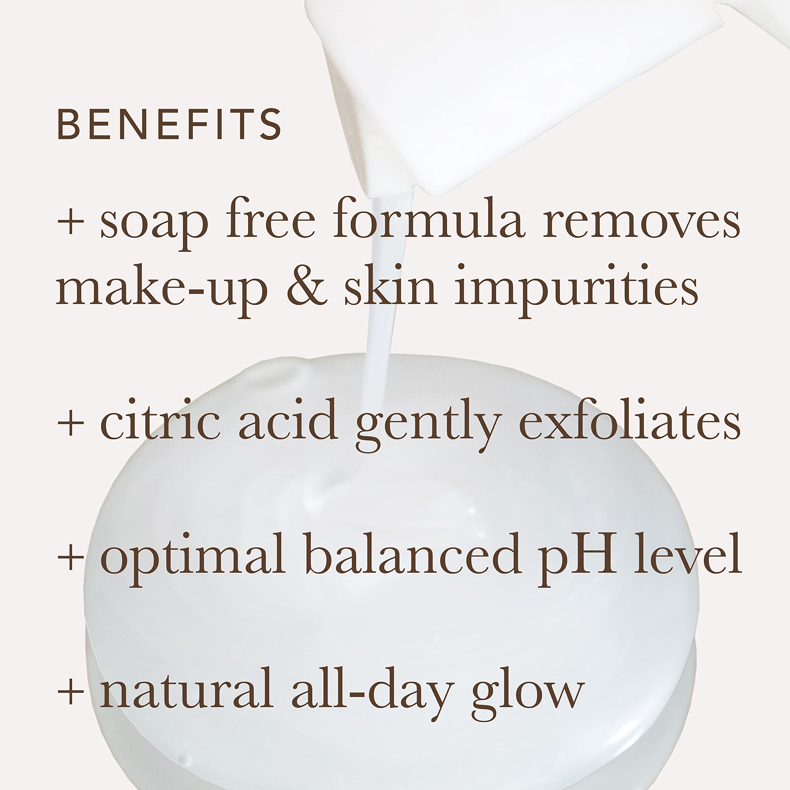 Alpha Skin Care Refreshing Face Wash, Gentle Soap-Free Formula, Citric AHA, Cleanses, Purifies, Tones & Restores pH, All Skin Types, Removes Make-Up & Oil, Anti-Aging Ingredients, 6 Oz