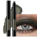 Wugbc Eyeshadow Stick Waterproof Long Wear Cream Eye Shadow Pencil Single Shimmer Glitter Blendable Smokey Eyeshadow Crayon Cream to Powder Highly Pigmented Color Eyeliner Makeup, 4 GREEN
