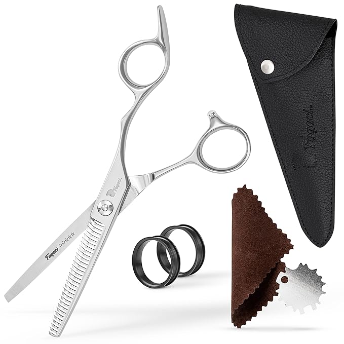 Fagaci Professional Thinning Shears 6" 440C Thinning Scissors Sharp Blades