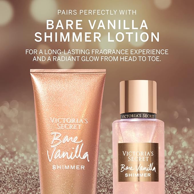 Victoria's Secret Body Fragrance Mist, Bare Vanilla Shimmer - 8.4 fl oz