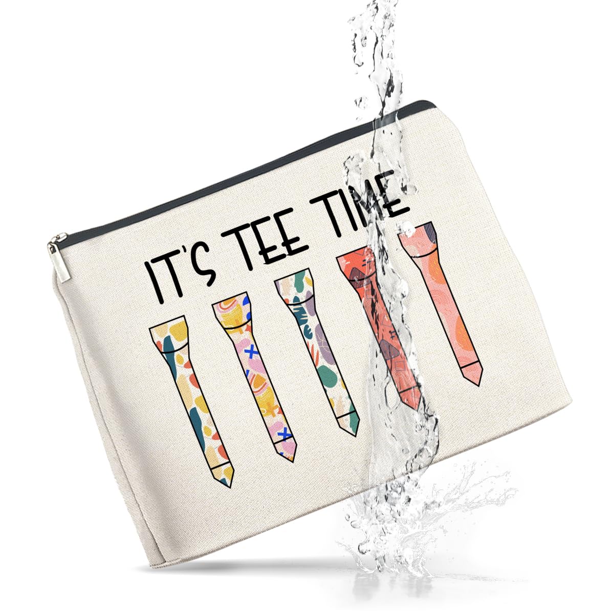 UPNEGE Golf Lovers Gift for Women Makeup Bag Golf Weekend Gifts Golfer Gifts for Women Cosmetic Bag Zipper Makeup Pouch