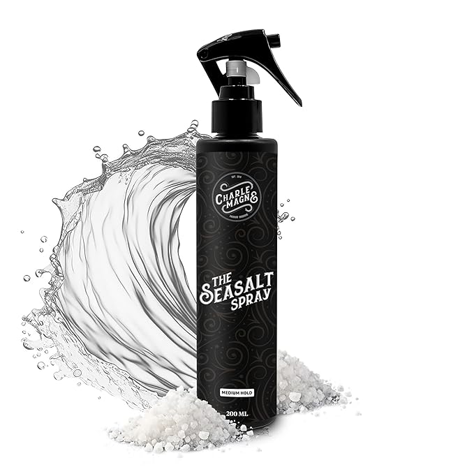 Charlemagne Sea Salt Spray for Men - Medium Hold, 6.76 fl oz/200ml