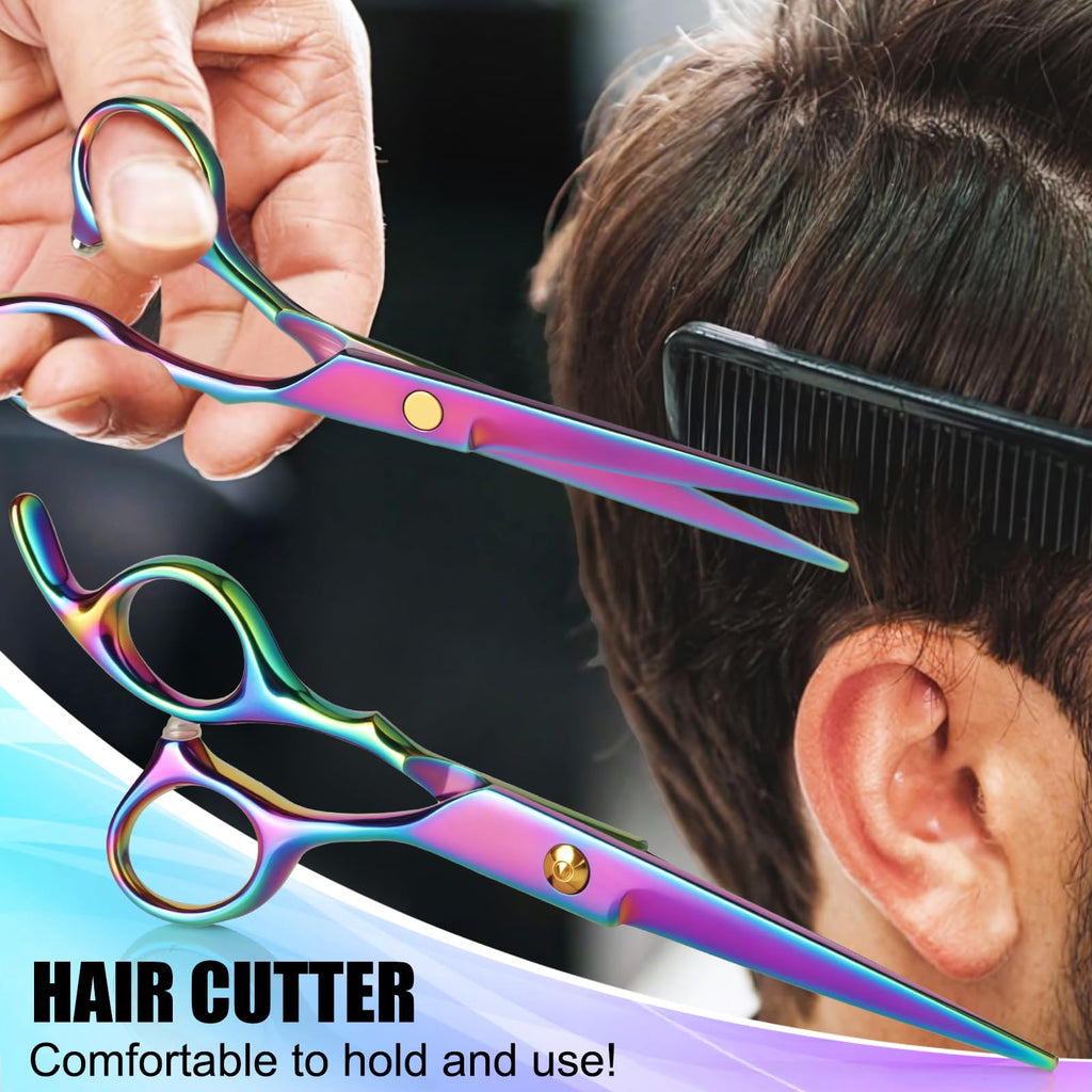 Hair Cutting Scissors Set, 440C Steel Cutting and Thinning Shears