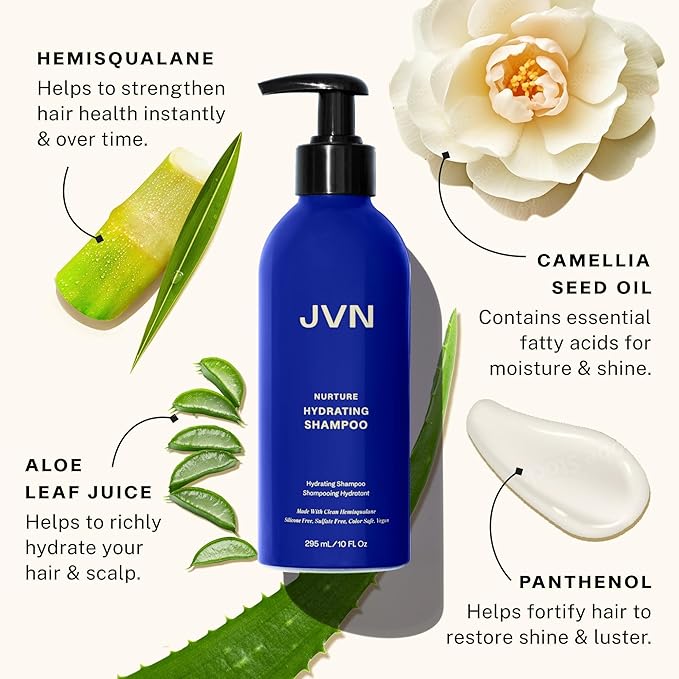 JVN Nurture Hydrating Shampoo & Conditioner Set, 20 Fl Oz