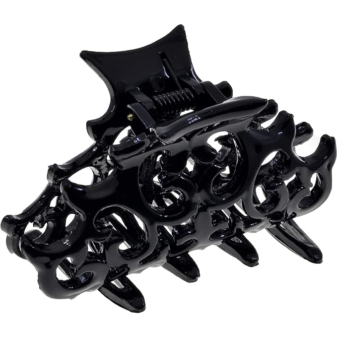 Camila Paris CP2905 French Hair Clip for Women, Girls Black Hair Claw Clips Jaw Fashion Durable and Styling Hair Accessories for Women, Strong Hold No Slip Grip, Made in France