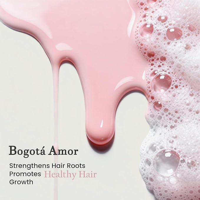 Moisturizing Shampoo and Conditioner Set, Boasts Hair Thickening with Batana Oil, Strengthens Hair Roots & Hydrates Scalp, For All Hair & Scalp Types, Paraben Free & Color Safe, Pink Rose Fragrance