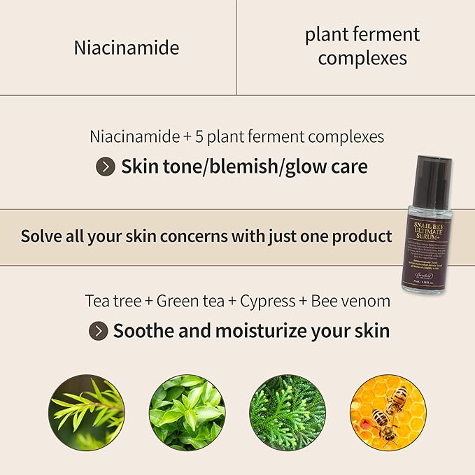 BENTON Snail Bee Ultimate Serum Plus | 1.18 fl. oz. - Snail Mucin Serum