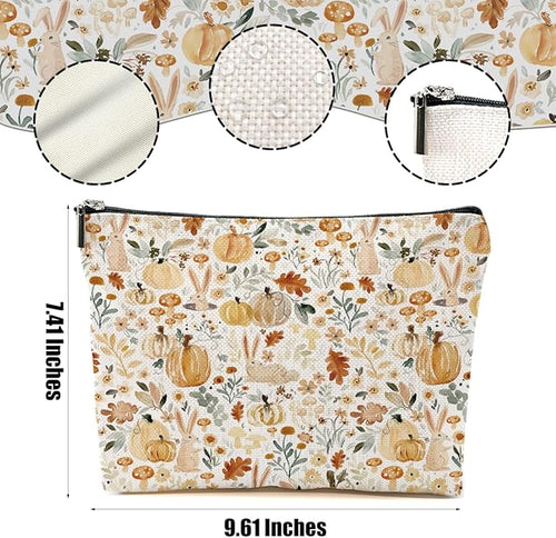 4 Packs Retro Flowers Makeup Bag Friend Friendship Gifts for Women Girls