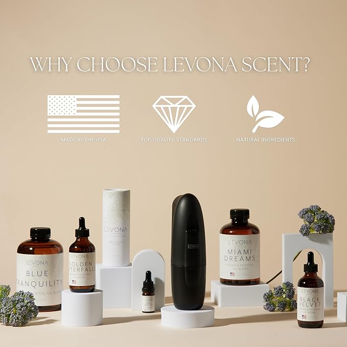 Levona Scent Essential Oil - Fresh Aroma for Home, Office, Hotel & Spa, Ideal for Humidifiers & Diffusers, Hotel Fragrance with Orange Rind & Watery Notes - 120ml / 4 fl oz, Ruby