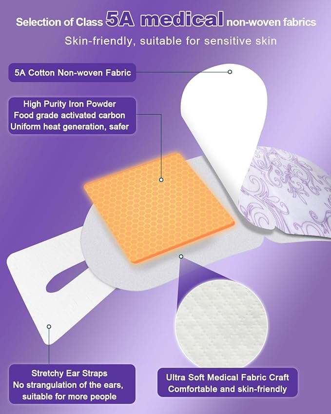 ProCIV 30 Packs Steam Eye Mask Lavender,Warm Compress for Dry Eyes Sleep Mask,Hot Auto Heated Eye Masks Relaxing Items for Women Moist Heat Soothing Eye Fatigue,Disposable Eye Mask for SPA Essentials