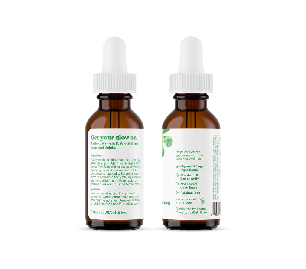 ASUTRA 2 Pack 2.5% Retinol Serum, 1 fl oz (Pack of 2) (1 Fl Oz)