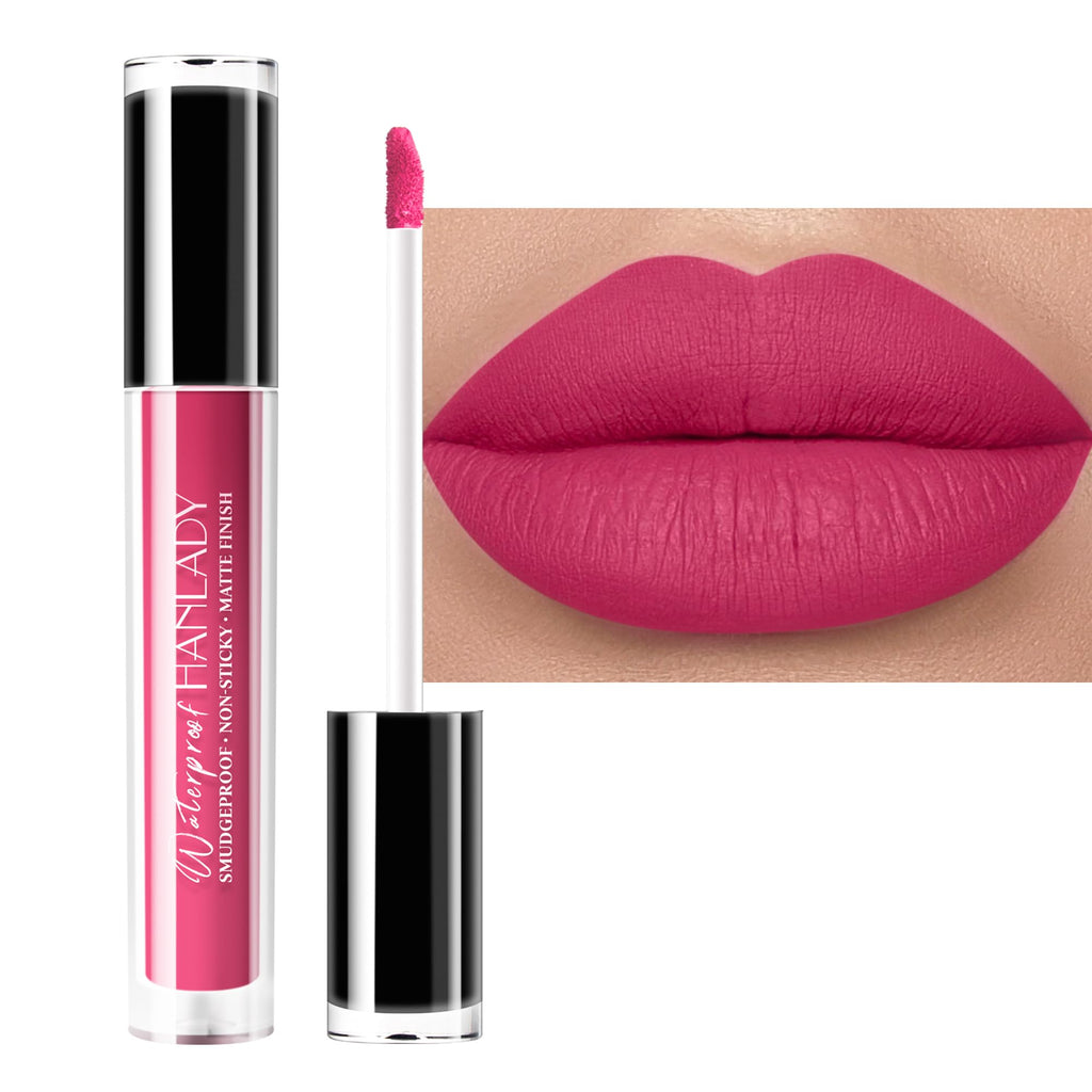 HANLADY Hot Pink Lipstick Long Lasting Lipsticks for Women Smudgeproof