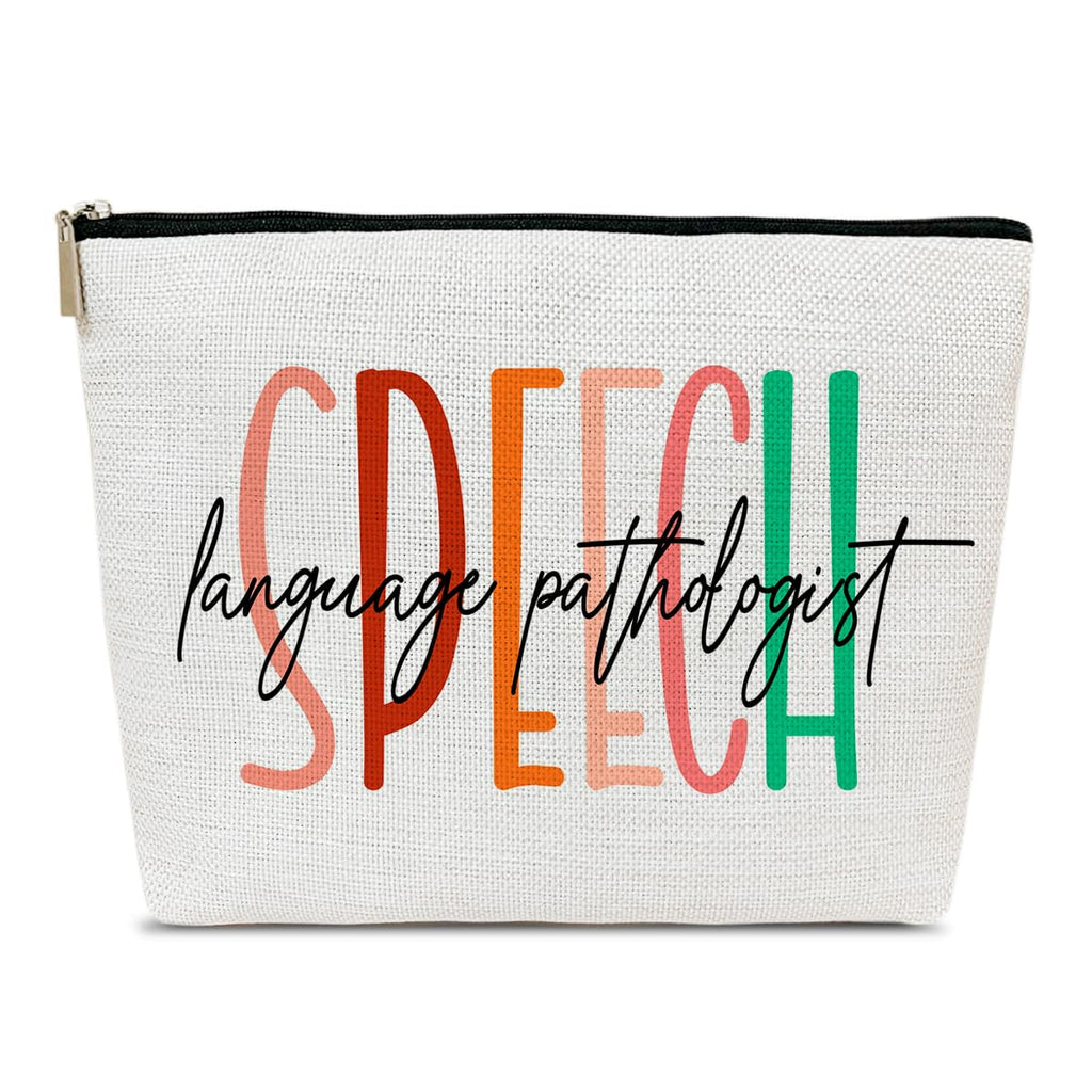 Speech Therapy Gifts Makeup Bag, SLP Gift, Thank You Graduation Gifts for Speech Language Therapist, Appreciation Gift for Speech Language Pathologist, Speech Language Therapist Gift Cosmetic Bag