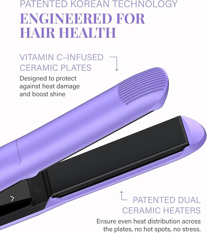 GLAMPALM GlamMuse 1" All-Ceramic Flat Iron | Korea's No.1 Hair Straightener