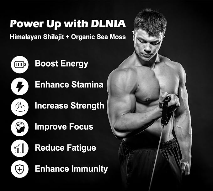 DLNIA Sea Moss & Shilajit Bundle – 270 Capsules | 90-Day Supply | Irish Sea Moss, 75% Fulvic Acid Himalayan Shilajit, Black Seed Oil, KSM-66® Ashwagandha, Tongkat Ali, & Multi-Mineral Daily Wellness