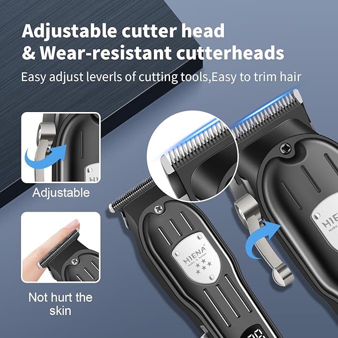 HIENA PRO Hair Clippers for Men, 4-in-1 Professional Barber Kit