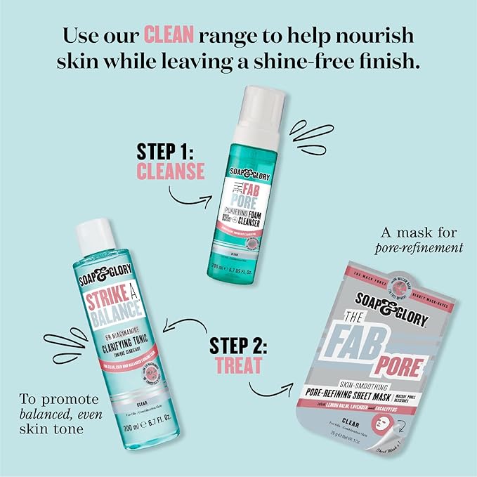 Soap & Glory Face Soap & Clarity, 3-in-1 Cleansing Gel, 11.8 oz