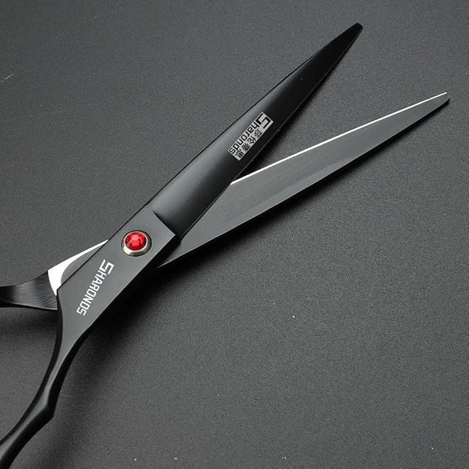 SHARONDS 6/7 Inch Professional 440C Hair Cutting Scissor(7 in cut)