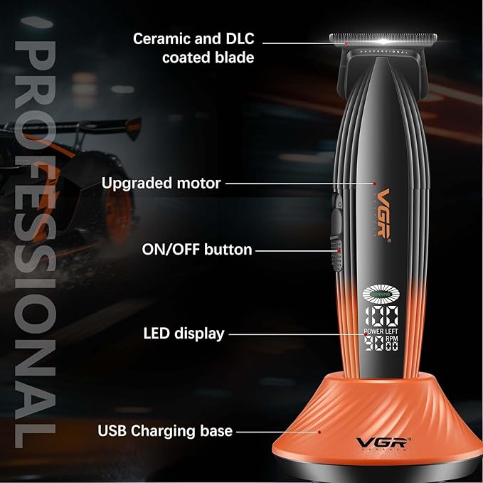 VGR 889T Professional Hair Trimmer for Men with Zero-Gap T-Blade
