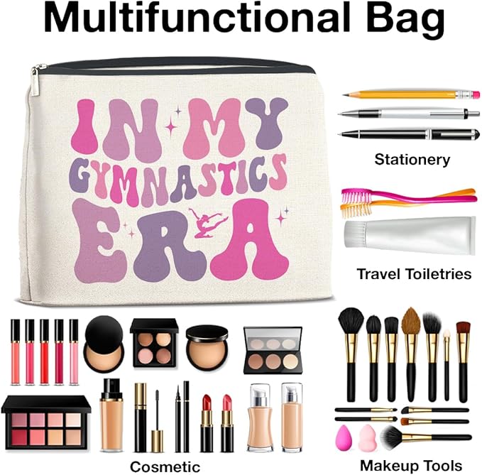 UPNEGE Gymnastics Gifts Funny Gymnast Makeup Bag for Women