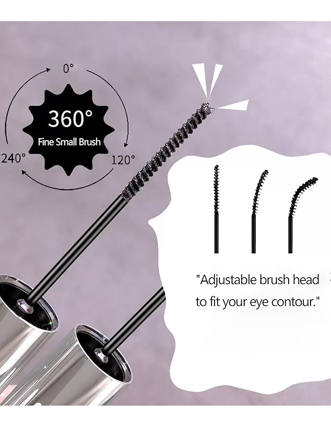 Black Mascara for Older Women 60 Plus, Ultimate Lengthening & Volumizing