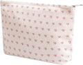 Gardsell Cosmetic Bags for Women - Corduroy Cosmetic Bag Aesthetic Women Handbags Purses Smile Dots Makeup Organizer Storage Makeup Bag Girls Case Bags (Flowers-Apis)