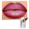 Depuplum Dark Red Matte Lipstick Silver Lipstick Ombre Lips Dual Tone