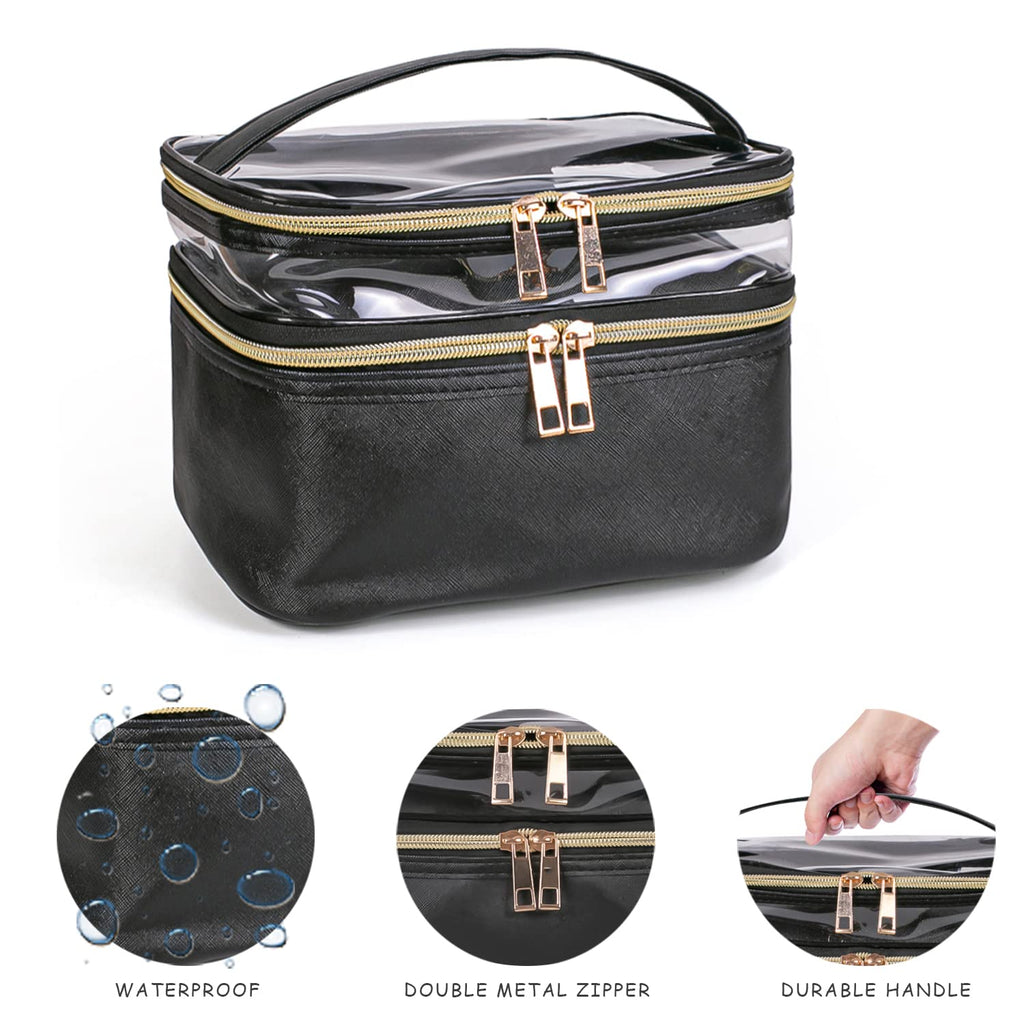 imerelez Travel Makeup Bag Makeup Organizer Bag Cosmetic Bag Makeup Bags for Women Cosmetics Cases Portable Waterproof Foldable
