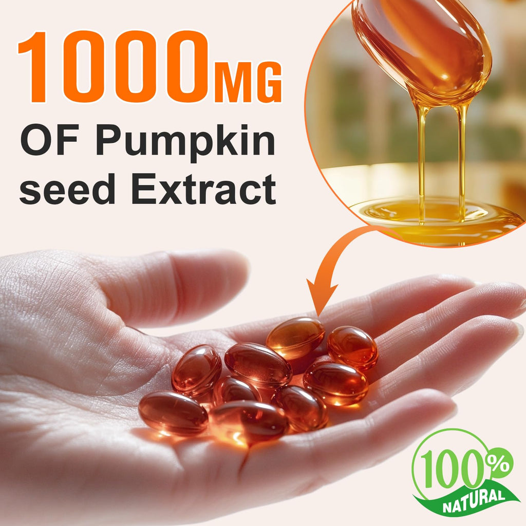 ITSDAWN Pumpkin Seed Oil Capsules 2 Pack, 1000mg Per Serving, Supports for Hair Growth, 600 Softgels
