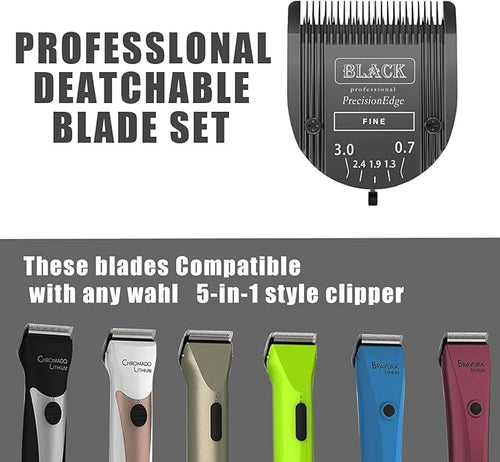 2Pack 5 in 1 Blades Dog Grooming Blade Compatible with Wahl Bravura Clipper