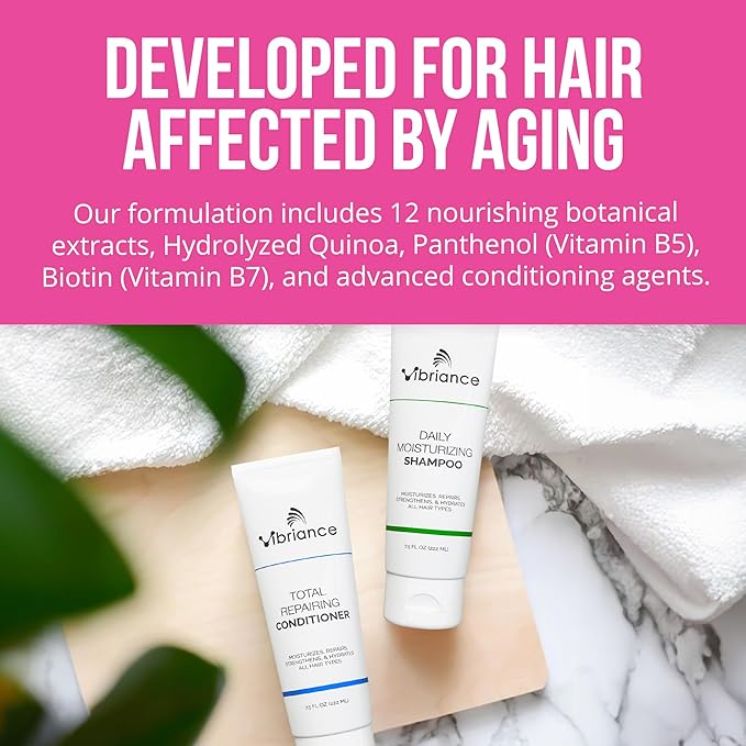 Vibriance Daily Moisturizing Shampoo and Total Repairing Conditioner Set