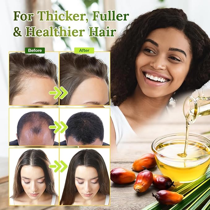 100% Raw Batana Oil for Hair Growth,Natural Raw ＆ Pure Unrefined Batana Oi