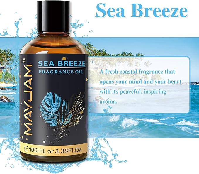 MAYJAM Sea Breeze Fragrance Oil for Diffusers for Home, 100ML/3.38FL.OZ
