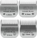 Dog Grooming Ceramic Blades Set,Compatible with Andis,Oster A5,Wahl KM10