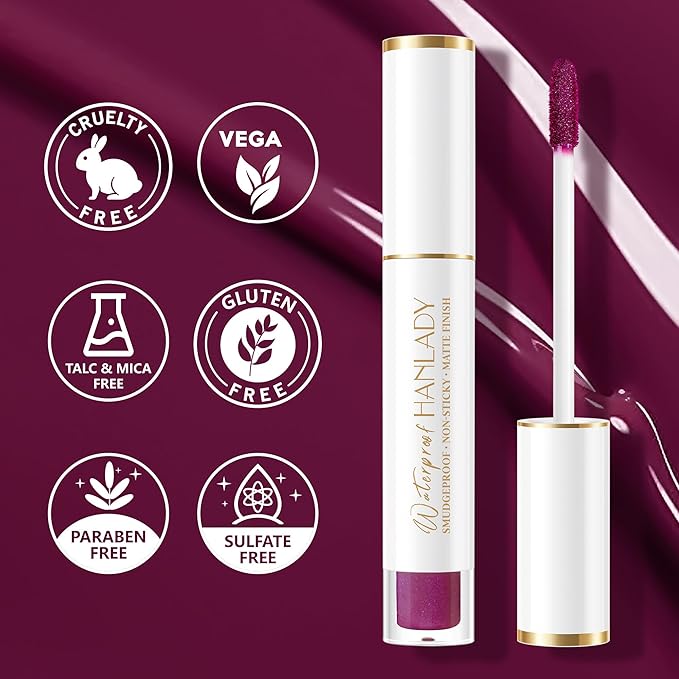 HANLADY Cranberry Lipstick Long Lasting Lipsticks for Women Smudgeproof
