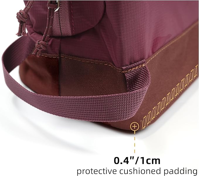 kalgoTeal Travel Toiletry Bag For Women, 8L Large Packing Cube with Waterproof TPU Wet/Dry Compartment