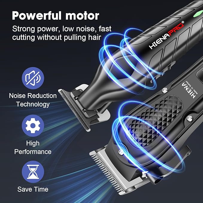 HIENA PRO Hair Clippers for Men, Cordless Clipper and Trimmer Set